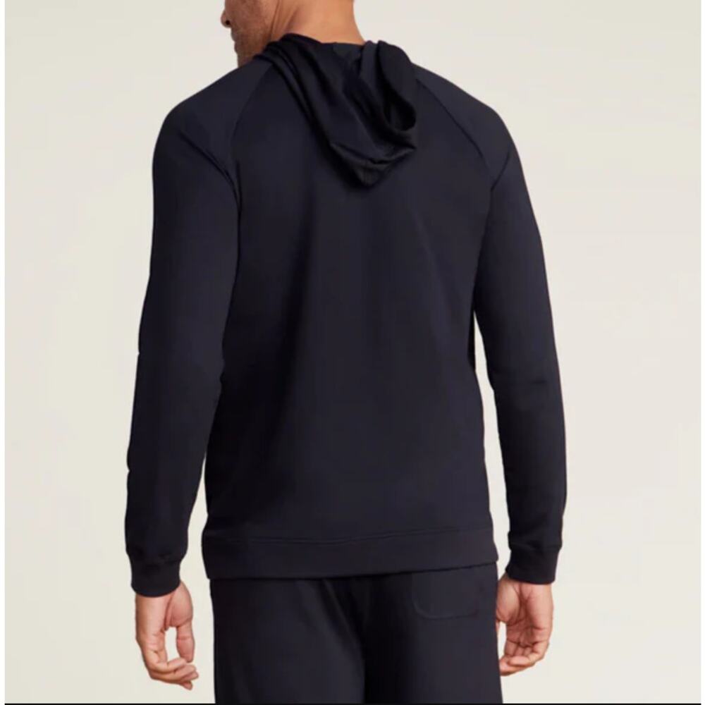 Barefoot Dreams Malibu Collection Men's Pima Jersey Pullover in Black Size XXL - Picture 2 of 5